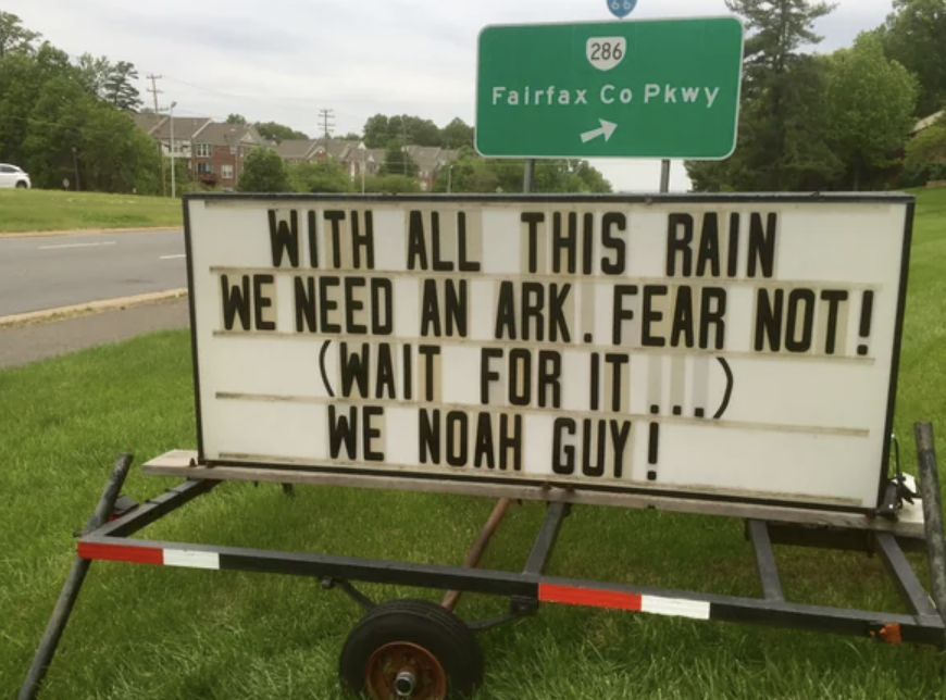 boat trailer - 286 Fairfax Co Pkwy With All This Rain We Need An Ark. Fear Not! Wait For It... We Noah Guy!